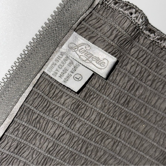 Vintage Nordstrom’s Lingerie Silk bustier Corset Strapless Top With Boning - Picture 6 of 11